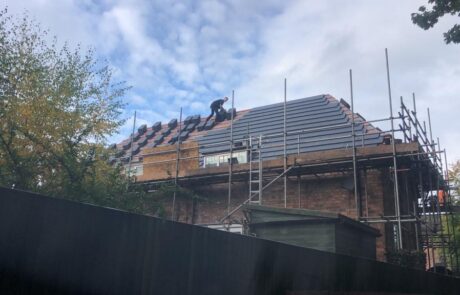 Emergency storm damage roof repairs in Blyth Morpeth & Cramlington